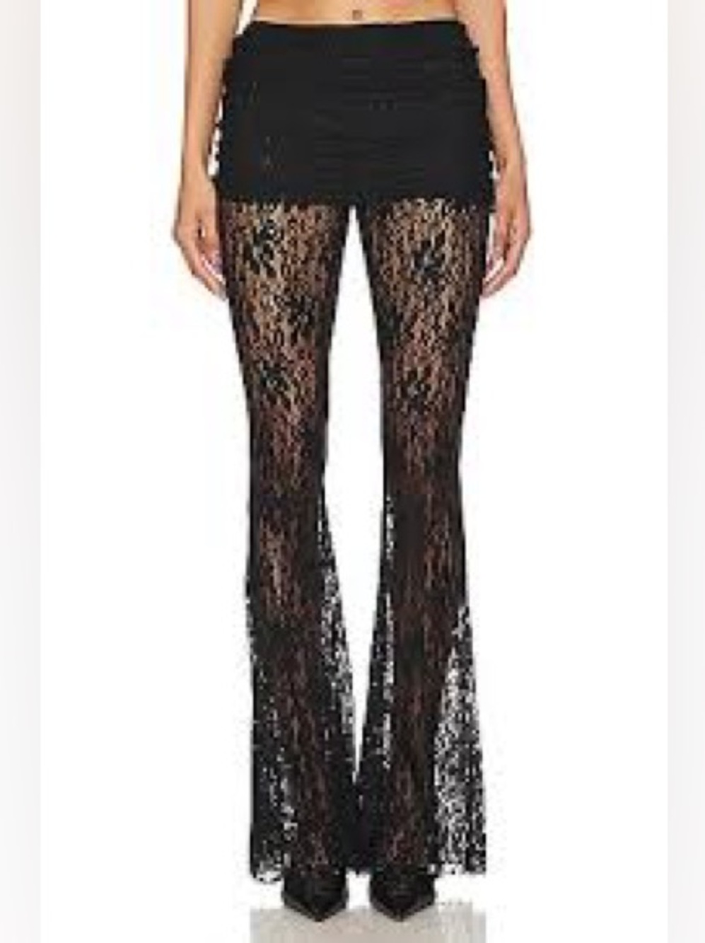 NWT I AM GIA KYLEH LACE FLARE PANT XL